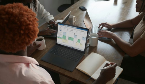 Microsoft Planner Displayed on Laptop.